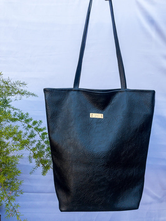 Isimbi Leather Tote ( Black Tanned)