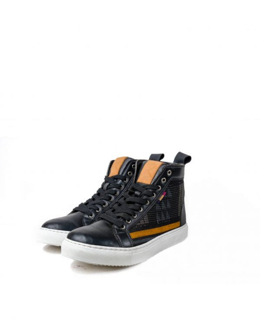 AMAROS BLACK HIGHTOP SNEAKERS