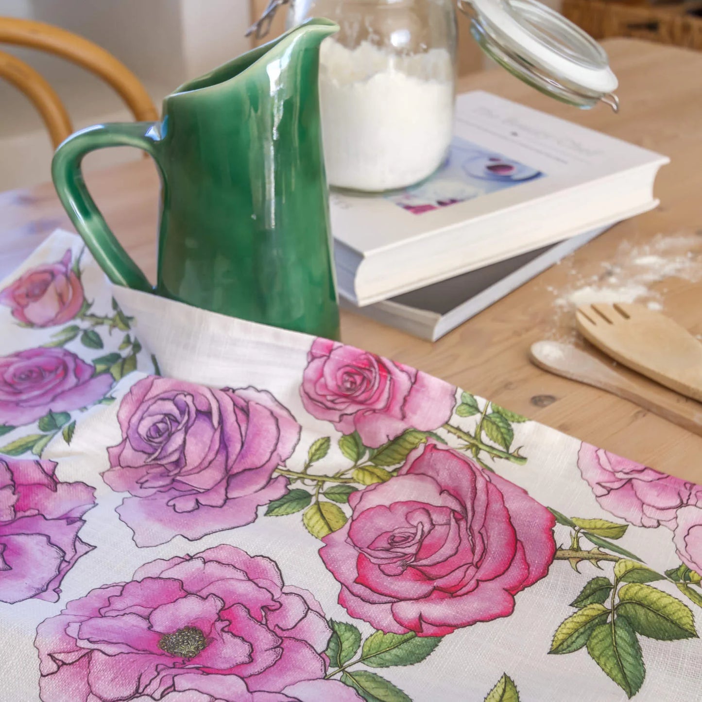 Roses Cotton Tea towel